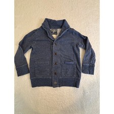 OshKosh Bgosh Boys Blue Heather Shawl Collar Button Cardigan Sweater Size 6 Boys' Cardigans price
