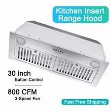 30 inch Kitchen Insert Range Hood 800CFM  Built-in Vent Stainless Steel 3-Speed Built-in Range Hoods price