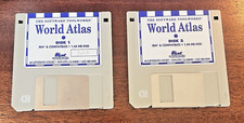 Software® Toolworks World Atlas & U.S Atlas Disks 1992 IBM & Compatibles-2 Disks Atlas & Map Software price