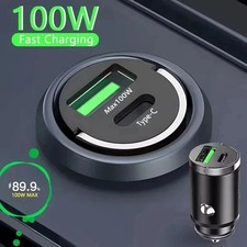 100W Super Fast Phone Car Charger Adapter USB Type C For iPhone Samsung Android Mobile Phone Charger price