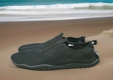 Athletic Works Men’s Water Shoes Pull On Beach Pool Lake Size 13-14 Black NEW Water Shoes price