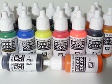 Vallejo model color (175,88€/l) Farbe Model Color Acryl-Farben 17 ml Auswahl Acrylfarbe price