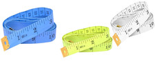 3 X MASSBAND MASS KÖRPER TAILLENHÖHE KLEID STOFF NÄHEN SCHNEIDER LINEAL Height Measure price