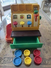Fisher Price Kasse Registrierkasse Cash Register  70er Jahre Vintage Alt Registrierkasse price