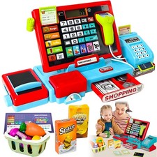 Spielkasse Kinder Registrierkasse Scanner Taschenrechner Musik Lichter Registrierkasse price