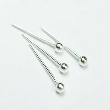 Brandneu 925 Sterling Silber Kugel Nasenstecker (2mm) Körper Piercing Schmuck Nose Stud price