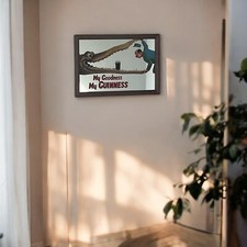 Kleiner Spiegel im Guinness-Stil "My Goodness" mit Holzrahmen | Kneipenspiegel 33 x 23 cm Framed Spiegel price