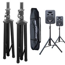 2x DJ PA Boxen Ständer Lautsprecher Stativ Boxenstativ Tasche Set 100-180cm 60kg DJ Set price