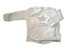 Nr.76 Baby Unisex Wickelhemd Shirt Cool Club Weiß gr.50 Baby-Bluse price