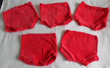 5 x Baby Slips * NEU * Gr. 86/92  * Scher Plüsch Nicki * Baumwolle * Vintage Baby-Slips price