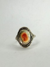 Sterling Silber Abalone Blister Perlen Ring Gr. 5,25 Pearl Ring price