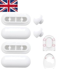 Polsterung 6 Stück Toilettensitzauflagen - Ovale & Runde Puffer für alle WC-Modelle Baby-Toilet Sitzschloss price