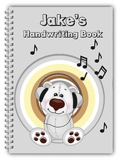A5 PERSONALISIERTE KINDER NOTIZBÜCHER / 100 SCHREIBEN HAND SCHREIBEN ÜBUNGSPAPIER / 02 Handwriting Notebook price