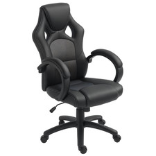Vinsetto PU Leder Racing Gaming Stuhl, Drehstuhl Home Office Gamer Grau Büro-Chair price