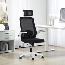 HOMCOM Chefsessel aus Netzgewebe mit Kopfstütze, Lordosenstütze, schwarz Büro-Chair price