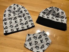 Jungen Jersey Mütze Beanie  KU bis 53 cm, Tuch bis 4, handmade Maulwurf Jungen-Jersey price