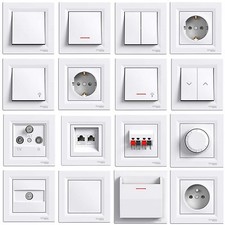 Schuko Steckdose Steckdosen Ausschalter Dimmer Taster Lichtschalter Schalter LED Outlet Safety Lock price
