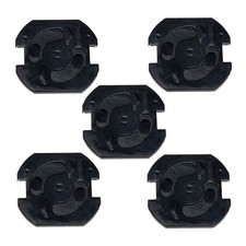 5x Einsteckschutz schwarz mit Drehmechanik Steckdosen-Schutz Steckdosensicherung Outlet Safety Lock price