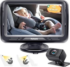 Rohent N06 Baby Auto Kamera 1080P HD 4,3" Nachtsicht Babyphone Autospiegel Baby-Monitoring Spiegel price