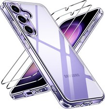 Clear Case für Samsung S24 S23fe S24 FE Slim Gel Cover & Glas Displayschutz Mobile Phone Screen Protector price