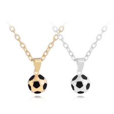 FUSSBALL Halskette Kette Anhänger Gold/Silber Sport Fußball Fan Kinder Erwachsene Gold Necklace price