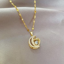 Trendige dynamische Halskette mit Intarsien für mühelosen Stil und Eleganz Gold Necklace price