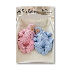 Strickanleitung für Babys Jacke, zwei Hast, Hose, Handschuhe und Booties, KP90 Jungen-Babybooties price