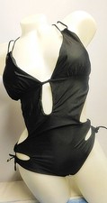 Badeanzug Gr. 40 (L) Schwarz Cut Out Gepolstert Gefüttert Damen Monokini Monokini price