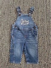 OshKosh Latzhose Baby Monate Mid Wash blau Denim Baumwolle klassischer Overall 6m Baby-Overalls price
