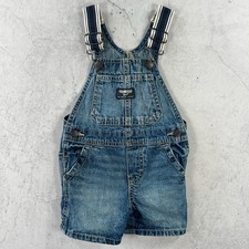 OshKosh B'gosh Shortalls Baby 12 Monate blau Denim Latzhose Latzhose Baby-Overalls price