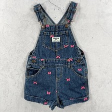 OshKosh B'gosh Shortalls Baby 24 Monate Denim bestickt Latzhose Latzhose Baby-Overalls price