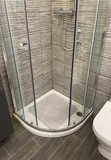 Grau Duschmatte Grau Antirutsch Duschmatte Quadratmatte Ecke Viertelkreis Saugmatte Badezimmer / Shower Cabin Sticker price