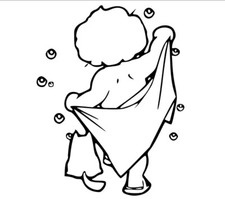 10" Badezimmer lustig Junge Dusche WC Zimmer Wandkunst Tattoo Vinyl Aufkleber Sticker Badezimmer / Shower Cabin Sticker price