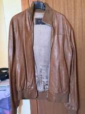 Bomberjacke Echtleder Genuine Leather Größe 48 Herren Herren-Leather Clothing price