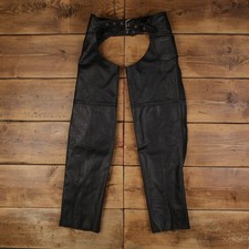Unik Lederbekleidung Hose Pants S Herren schwarz Chaps Biker Motorrad Herren-Leather Clothing price