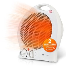 Elektrischer Heizlüfter Schnellheizer 3 Stufen Kalt 2000W Heizung Neu HEIMWERT Heizgeräte price