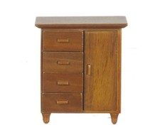Puppenhaus Walnuss Baby Kleiderschrank Schrank Miniatur Kinderzimmermöbel Babyzimmer Kleiderschrank price