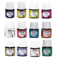 Pebeo Vitrail Glasfarbe 45 ml, Auswahl an Farben & Medien Glitter Paint price