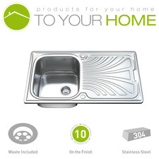 Edelstahl Küchenspüle Einzelbecken Einsatz mit Abtropffläche Gratis Ablauf Abtropffläche Sinks price
