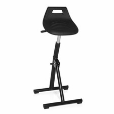 HJH Büro Thekenstuhl, Top Work 31, Hochstuhl Arbeitsstuhl, Sattelsitz - Schwarz Büro-Counter price