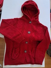 Lupilu Baby Strickjacke mit Kapuze Zopfmuster rot Knopf Gr. 110/116 Baby-Strickjacke price