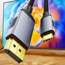 Type C to DisplayPort Cable 8K60Hz for High End Monitors TVs Display Connection Display TVs price