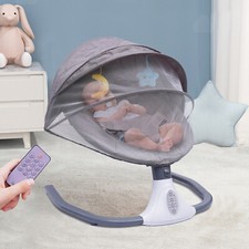 Babywippe Electric Babyschaukel mit Musik Bluetooth Babywiege Schaukelwippe DE Baby-Bouncer Moskitonetz price