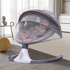 Elektrisch Babywippe Babyschaukel Bluetooth Schaukelsitz Babyliege+Fernbedienung Baby-Bouncer Moskitonetz price