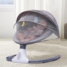 Babywippe Electric Babyschaukel mit Musik Bluetooth Babywiege Schaukelwippe DE Baby-Bouncer Moskitonetz price