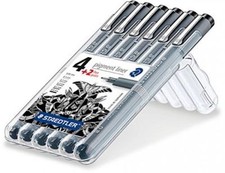 Staedtler 308 SB6P Pigment Liner Fineliner Technische Zeichenstifte - 6er Pack Technical Drawing und Graphic Stift price