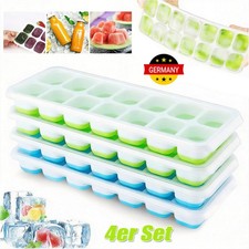 4x Eiswürfelform Silikon mit Deckel Eiswürfelbehälter Ice Tray Eis Cube Maker Ice Makers price