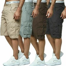 Angebot Herren Shorts Bermuda Cargo Pants Vintage Casual Sommer Capri Kurze Hose Herren-Capri Hosen price