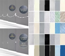 Vertikaljalousie Lamellen nach Maß 89 mm (3,5") Ersatz MASSANFERTIGUNG - RIESIGE AUSWAHL Vertical Blind price