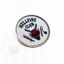 Hell Fire Club silbernes Abzeichen für Hellfire Stranger Things Fan Geschenktüte Krawattennadel Fan Tie price